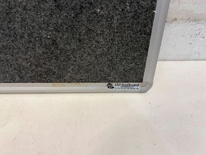 WriteBoard Steel Framed Gravel Gradient Pin Board (Minor Tear)(Width: 61cm)(Height: 90cm) - PRICE DROP