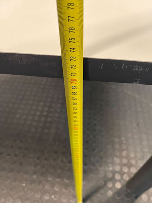 Grey Black Framed L-Shape Desk (Width: 160cm)(Height: 74cm) - REDUCED - PRICE DROP