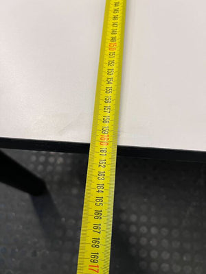 Grey Black Framed L-Shape Desk (Width: 160cm)(Height: 74cm) - REDUCED - PRICE DROP