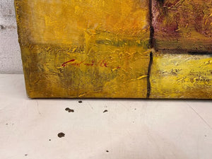 Past Arabian Styled Clay Pottery Painting (Width: 92cm)(Height: 63cm)