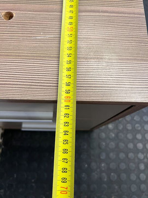 Modern Two Drawer Light Wooden Steel Interior Filing Credenza (Width: 60cm)(Height: 51cm) - PRICE DROP