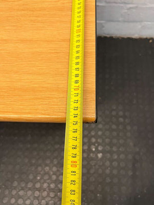 Light Brown Wooden Office Desk with Three Handless Drawers (Width: 150cm)(Height: 72cm)