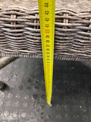 Rustic Wicker Armchair – Handwoven - Some wear - PRICE DROP - 2ndhandwarehouse.com