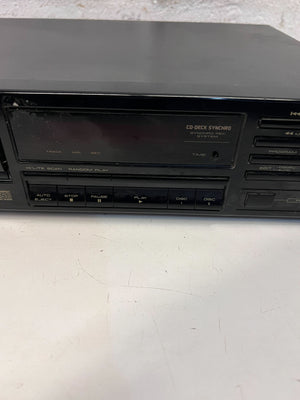 Pioneer PD-T307 Twin-Tray CD Player โ Classic Black Finish, Tested Working