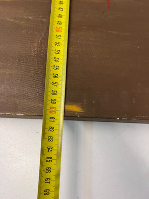 Vintage Abstract Art Painting - Colorful African Figures, 60x40cm