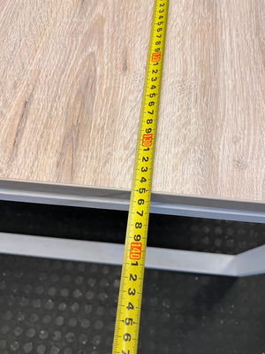 Modern White & Wood Split Office Desk - REDUCED