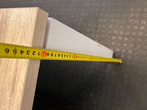 Modern White & Wood Split Office Desk - REDUCED