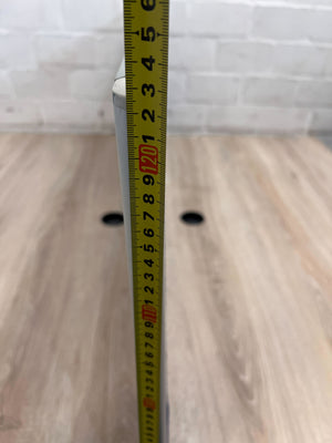 Modern White & Wood Split Office Desk - REDUCED