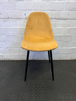 Stylish Mid-Century Yellow Upholstered Chair with Minor Wear - PRICE DROP - 2ndhandwarehouse.com