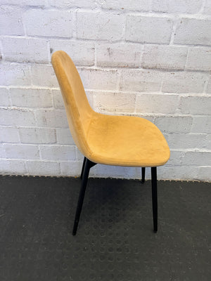 Stylish Mid-Century Yellow Upholstered Chair with Minor Wear - PRICE DROP - 2ndhandwarehouse.com