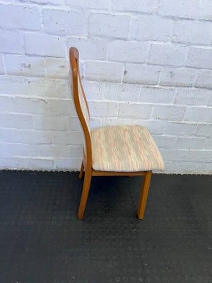 Cozy Wooden Dining Chair with Colorful Upholstery β Minor Wear - PRICE DROP - 2ndhandwarehouse.com