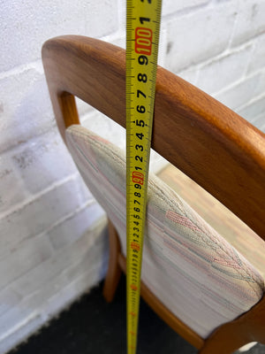 Cozy Wooden Dining Chair with Colorful Upholstery β Minor Wear - PRICE DROP - 2ndhandwarehouse.com
