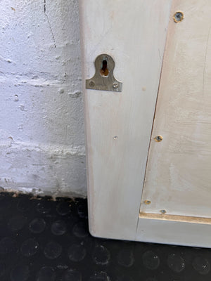 Stylish White Wooden Headboard with Panel Design - Minor Marks - REDUCED