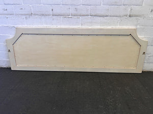 Stylish White Wooden Headboard with Panel Design - Minor Marks - REDUCED