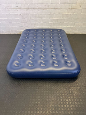 Inflatable Queen-Sized Air Mattress β Deep Purple Velvet Finish