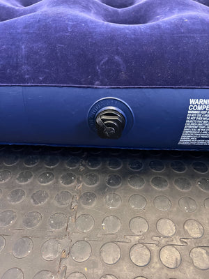 Inflatable Queen-Sized Air Mattress β Deep Purple Velvet Finish