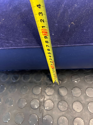 Inflatable Queen-Sized Air Mattress β Deep Purple Velvet Finish