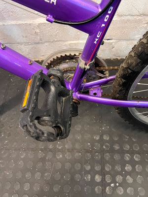 Vibrant Purple Mountain Bike – Slight Wear, Ready for Adventure!