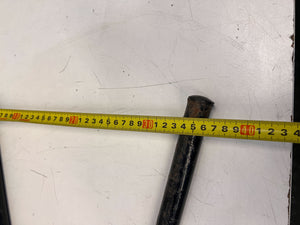 Durable Black Metal Bike Leg Support – Slight Wear