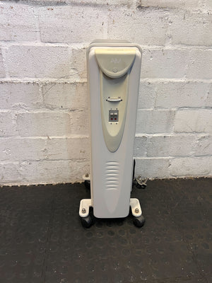 Compact Grey Portable Heater - Great Condition with Minor Scratches - PRICE DROP