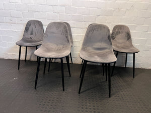 Stylish Grey Fabric Chair with Black Legs - Minor Wear - PRICE DROP - 2ndhandwarehouse.com