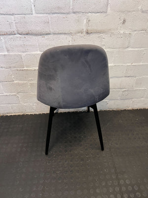 Stylish Grey Fabric Chair with Black Legs - Minor Wear - PRICE DROP - 2ndhandwarehouse.com