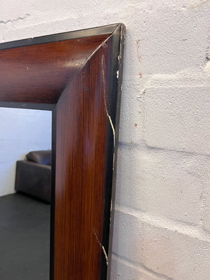 Elegant Wooden Framed Wall Mirror β Minor Scratches