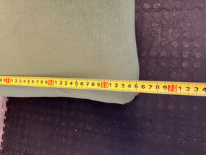 Vintage Green Upholstered Accent Chair with Carved Wood Frame