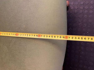 Vintage Green Upholstered Accent Chair with Carved Wood Frame