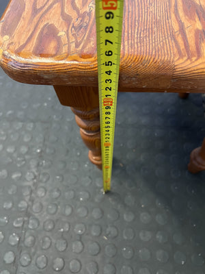 Charming Rustic Wooden Side Table with Classic Turned Legs - Minor Wear - REDUCED - PRICE DROP