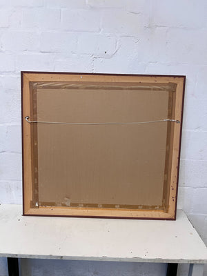 Framed Blue and Gold Landscape Artwork by Portchie β Slight Wear