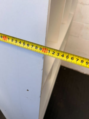 Stylish White Wooden Bookshelf with 12 Compartments โ Minor Scuffs