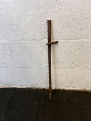 Rusty Steel Rebar Support Rod โ Ideal for DIY Projects