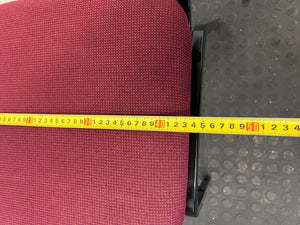 Sturdy Red Visitors Chair with Metal Frame