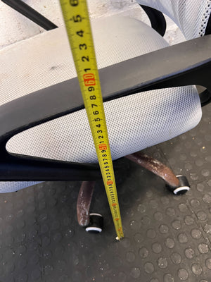 Comfortable Gray Mesh Office Chair with Minor Wear