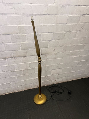 Elegant Vintage Gold Floor Lamp with Minor Wear