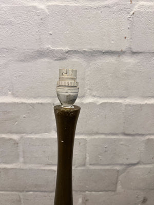 Elegant Vintage Gold Floor Lamp with Minor Wear