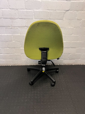 Modern Ergonomic Office Chair in Green and Gray - Minor Wear