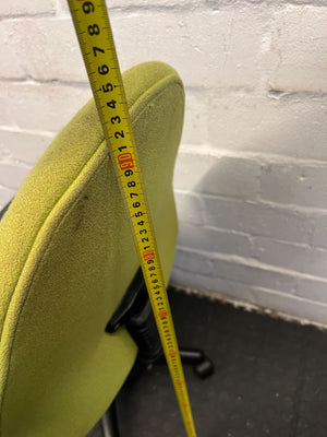 Modern Ergonomic Office Chair in Green and Gray - Minor Wear