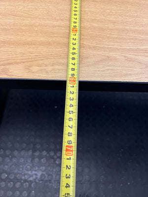 Modern L-Shaped Office Desk with Oak Finish and Drawer - REDUCED - PRICE DROP