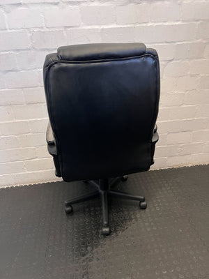 Comfortable Black Executive Office Chair with Signs of Wear - REDUCED