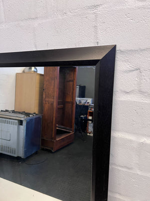 Elegant Black Framed Square Wall Mirror β Minor Scratches