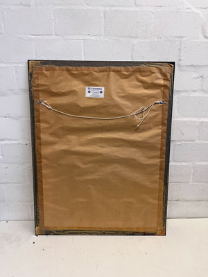 Elegant Black Framed Square Wall Mirror β Minor Scratches