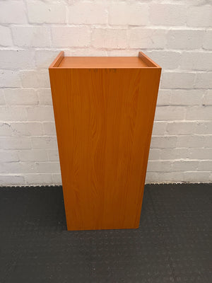 Compact Orange Wooden Storage Unit with Minor Wear - REDUCED