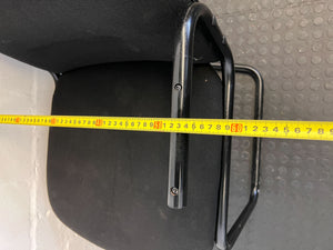 Black Upholstered Office Chair with Armrests β Minor Wear