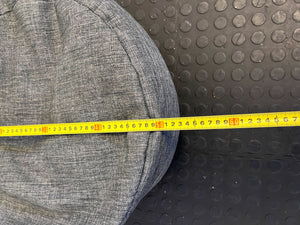 Cozy Grey Fabric Bean Bag Chair - Minor Wear