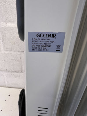 Goldair Portable Electric Heater | Grey | Minor Scratches
