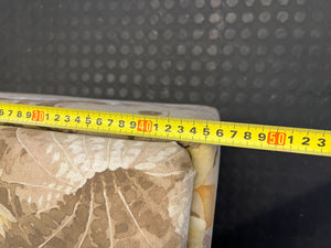 Charming Floral Upholstered Footstool with Wooden Legs