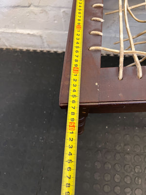 Charming Vintage Wooden Chair with Caned Seat – Rustic Appeal