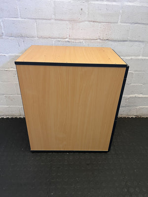 Modern Wooden Filing Cabinet with Lockable Drawer - Light Wood Finish
